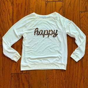 Super comfy, soft, sz. M, “Happy” too- never worn!